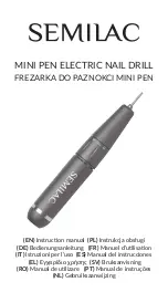 Semilac MINI PEN ELECTRIC NAIL DRILL Instruction Manual preview