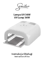 Preview for 1 page of Semilac UV Lamp 36W Instructions Of Use