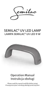 Semilac UV LED 9 W Operation Manual preview