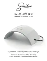 Preview for 1 page of Semilac UV LED LAMP 24 W Operation Manual