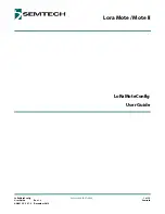 Semtech Lora Mote User Manual preview