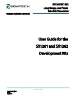 Предварительный просмотр 1 страницы Semtech SX1261 User Manual