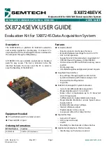 Предварительный просмотр 1 страницы Semtech SX8724SEVK User Manual