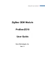 Sena ProBee ZE10 User Manual preview