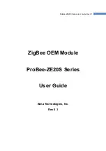 Preview for 1 page of Sena ProBee-ZE20S Series User Manual