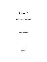 Preview for 1 page of Sena Rhio10 User Manual