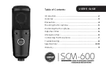 Preview for 1 page of Senal SCM-600 User Manual