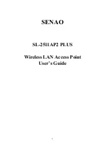 Preview for 1 page of SENAO SL-2511AP2 PLUS User Manual