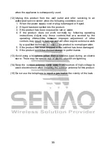 Preview for 33 page of SENAO SN-1258 Instruction Manual