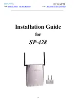 SENAO SP-428 Installation Manual preview