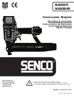 Preview for 1 page of Senco 9X0001N Operating Instructions Manual