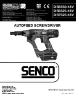 Senco DS5525-18V Operating Instructions Manual preview