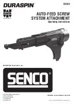 Preview for 1 page of Senco Duraspin DS230 Operating Instructions Manual