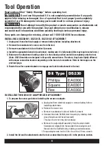 Preview for 9 page of Senco Duraspin DS230 Operating Instructions Manual