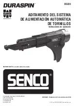 Preview for 16 page of Senco Duraspin DS230 Operating Instructions Manual