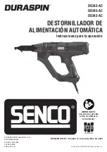 Предварительный просмотр 33 страницы Senco DURASPIN DS242-AC Operating Instructions Manual