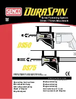 Senco DuraSpin DS50 Operating Instructions Manual preview