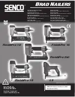 Preview for 1 page of Senco FINISHPRO 10 Operating Instructions Manual