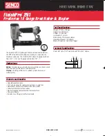 Senco FinishPro 2N1 Specifications preview