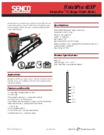 Preview for 1 page of Senco FinishPro 42XP Specifications