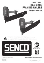 Senco FN81T1 Operating Instructions Manual preview