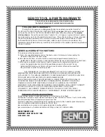 Preview for 16 page of Senco FramePro 600 Series Operating Manual