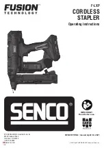 Preview for 1 page of Senco Fusion F-LXP Operating Instructions Manual