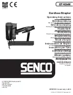 Senco GT40i-M Operating Instructions Manual preview