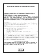 Preview for 128 page of Senco PC1250 Operating Instructions Manual