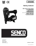 Senco S45CNR Operating Instructions Manual preview