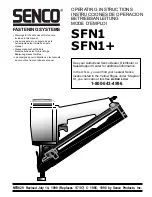 Senco SFN1 Operating Instructions Manual preview
