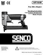 Senco SFT10XP Operating Instructions Manual preview