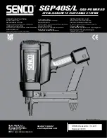 Senco SGP40L Operating Instructions Manual предпросмотр