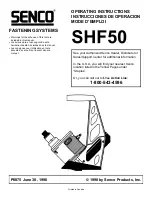 Senco SHF50 Operating Instructions Manual preview