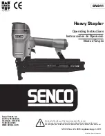 Preview for 1 page of Senco SNS41 Operating Instructions Manual