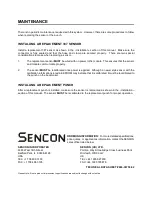 Предварительный просмотр 20 страницы Sencon BCM500 Instruction & Reference Manual