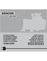 Предварительный просмотр 1 страницы Sencor 3CAM 2000 User Manual