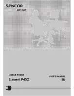 Sencor element P452 User Manual предпросмотр