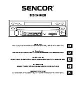 Sencor SCD 9414BDR User Manual preview