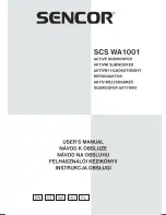 Sencor SCS WA1001 User Manual preview