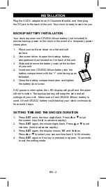 Предварительный просмотр 4 страницы Sencor SDC 120 User Manual