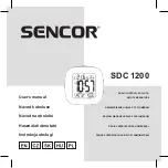 Sencor SDC 1200 User Manual preview