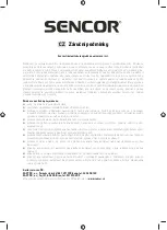 Предварительный просмотр 25 страницы Sencor SDF 1371 Instruction Manual