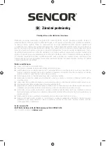 Предварительный просмотр 37 страницы Sencor SDF 1371 Instruction Manual