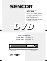 Sencor SDV-8701T User Manual preview