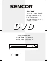 Preview for 1 page of Sencor SDV-8701T User Manual