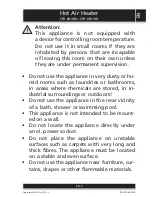 Предварительный просмотр 5 страницы Sencor SFH 6010BL User Manual