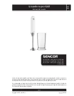 Preview for 9 page of Sencor SHB 30WH-NAA1 User Manual