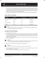 Preview for 8 page of Sencor SHB 3320 WH User Manual