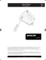 Preview for 1 page of Sencor SHM 5204 User Manual